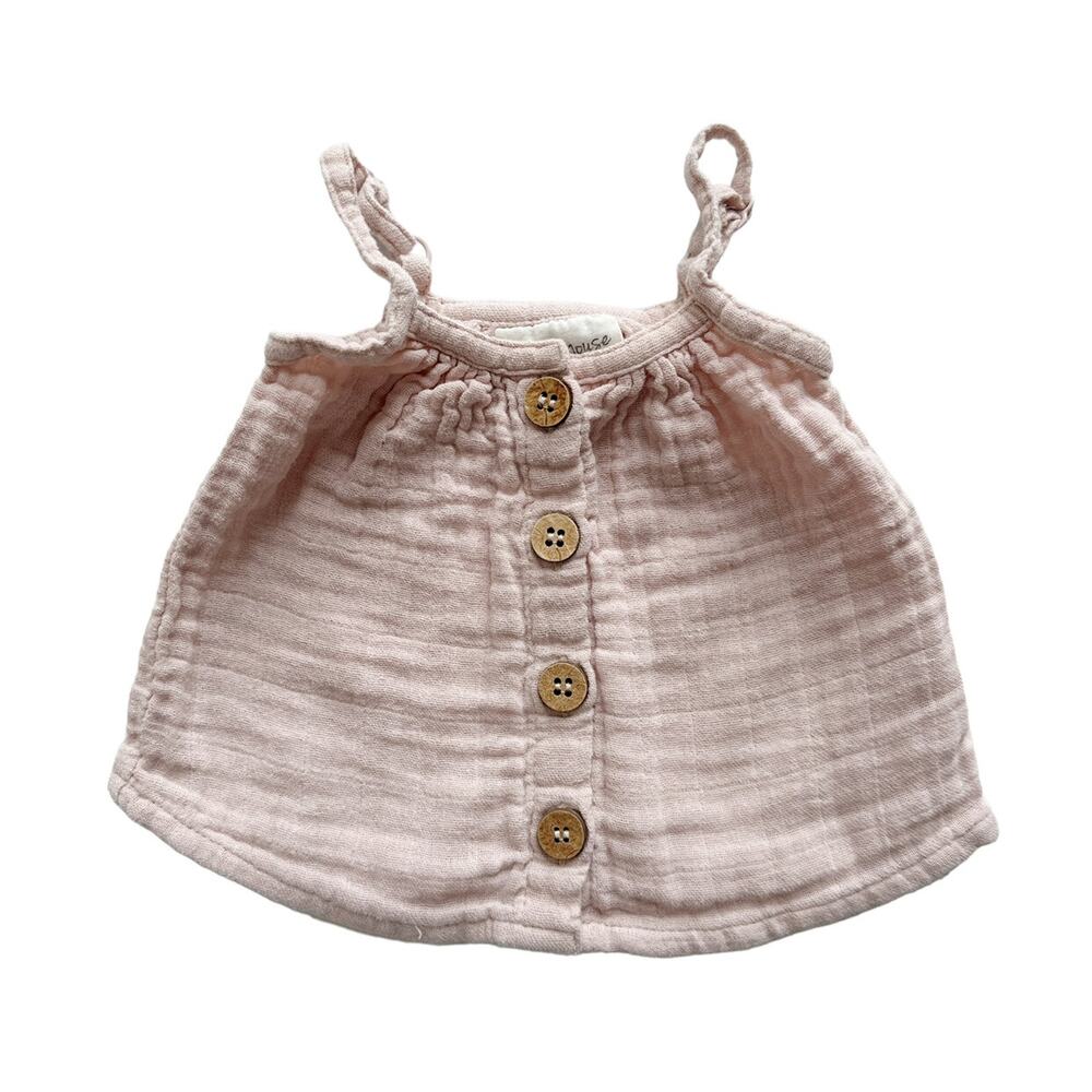 City Mouse Organic Muslin Tank Top Size 3-6m